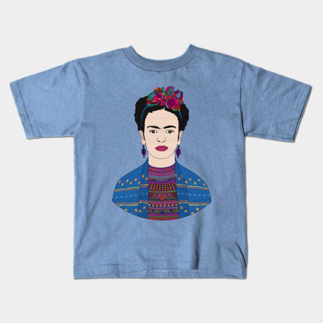 Viva La Frida Kids T-Shirt by BiancaGreen